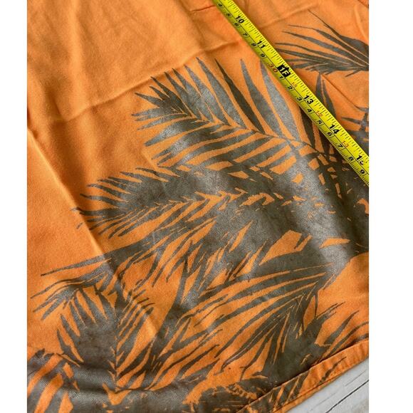 Vero Moda Silver Palms Trees Sunset Orange Cropped Top - Size Large - Picture 9 of 9